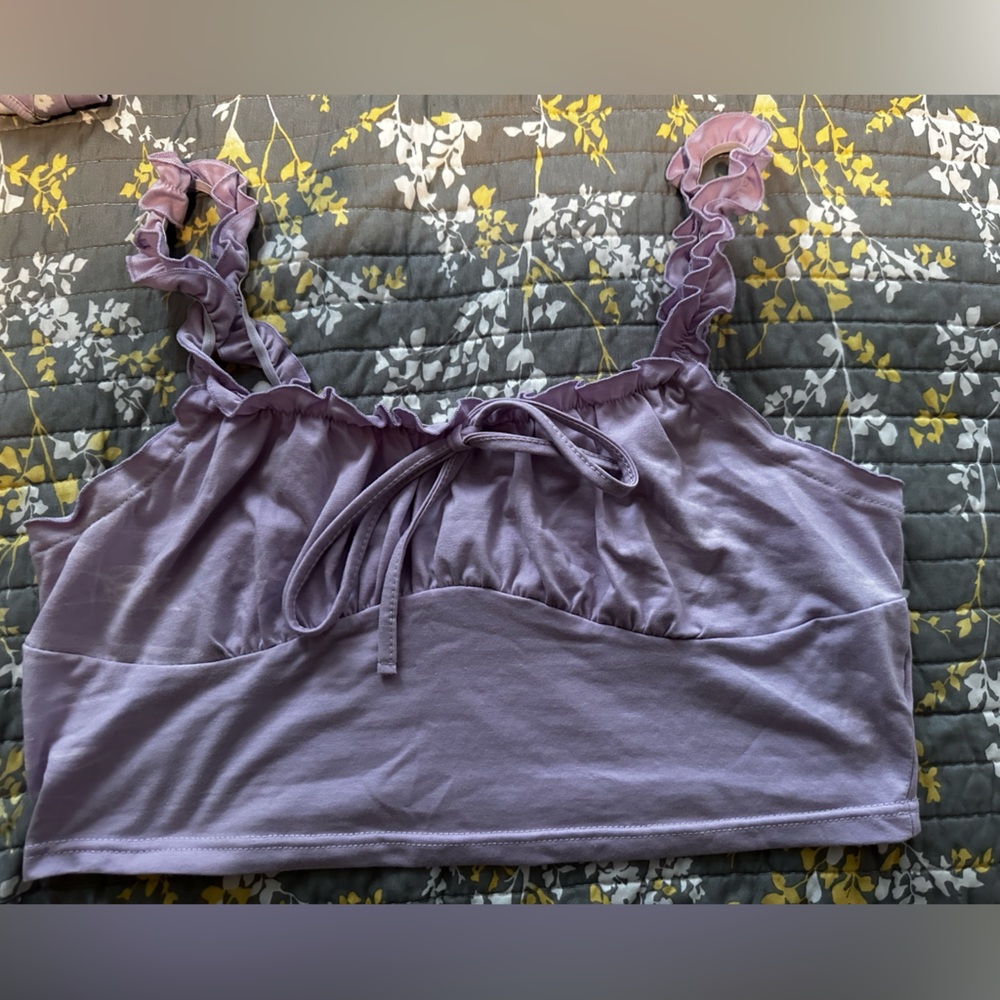 Shein Lilac Crop Top